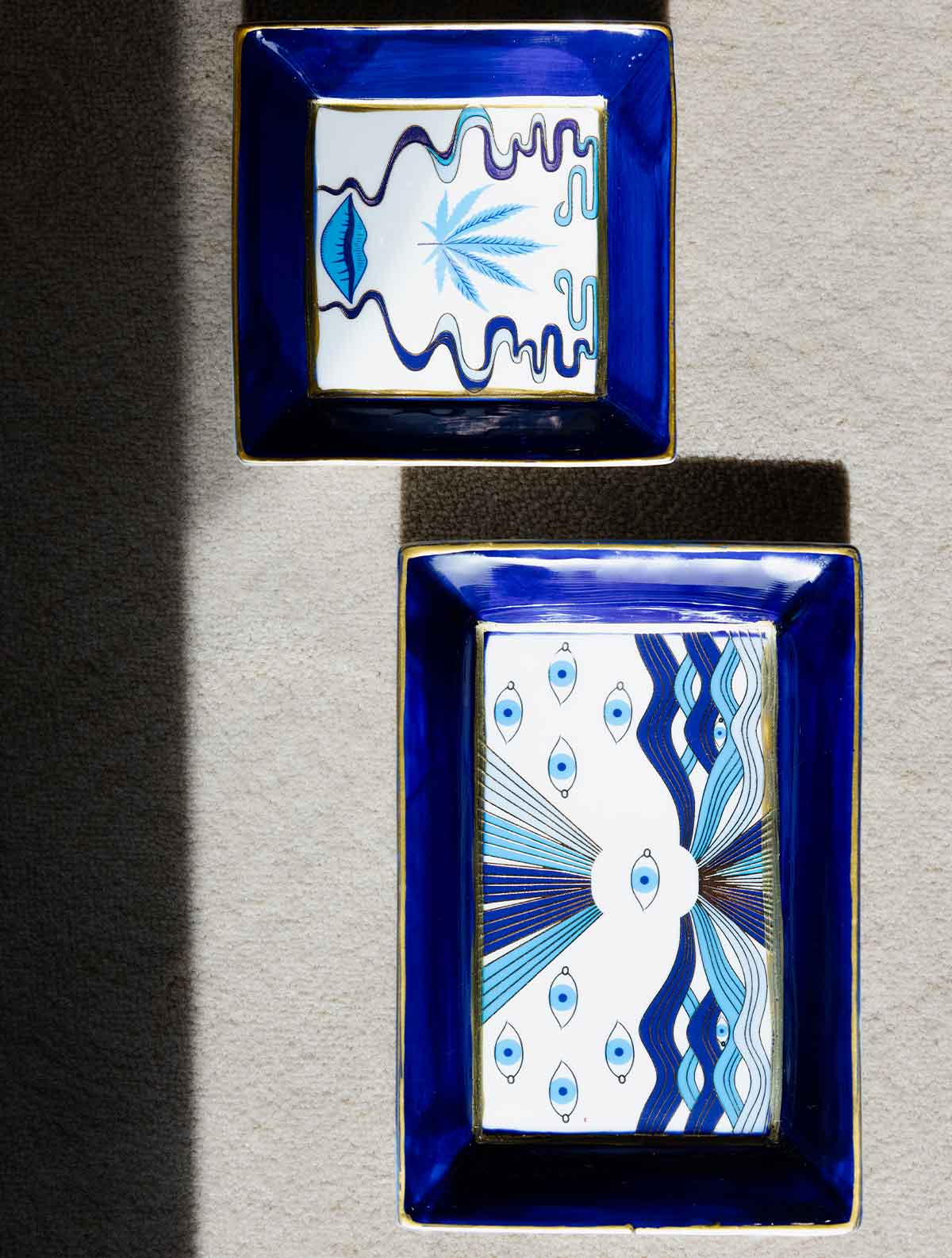 Maison Sinature Pepeljare Occhio Blu